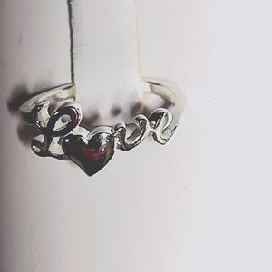 "LOVE" 925 STERLING SILVER RING BRAND NEW US 5